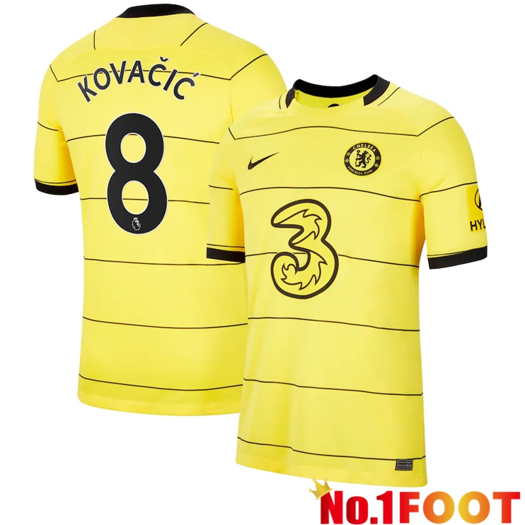 FC Chelsea (Kovacic 8) Away Jersey Yellow 2021/2022