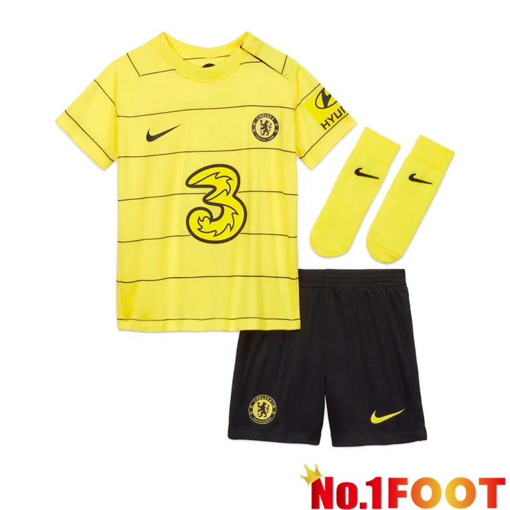 FC Chelsea Kids Away Jersey Yellow 2021/2022