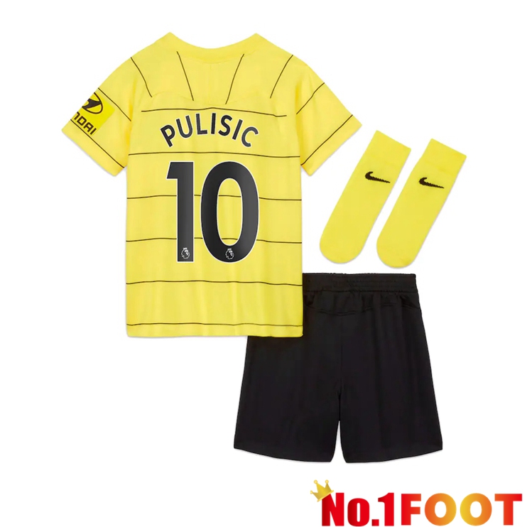 FC Chelsea (PULISIC 10) Kids Away Jersey Yellow 2021/2022