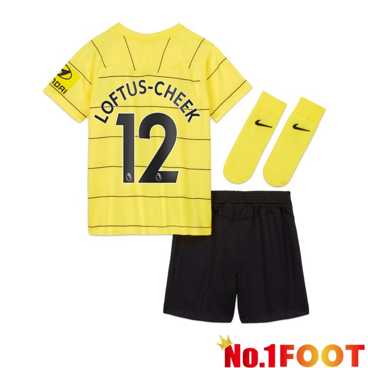 FC Chelsea (Loftus-Cheek 12) Kids Away Jersey Yellow 2021/2022