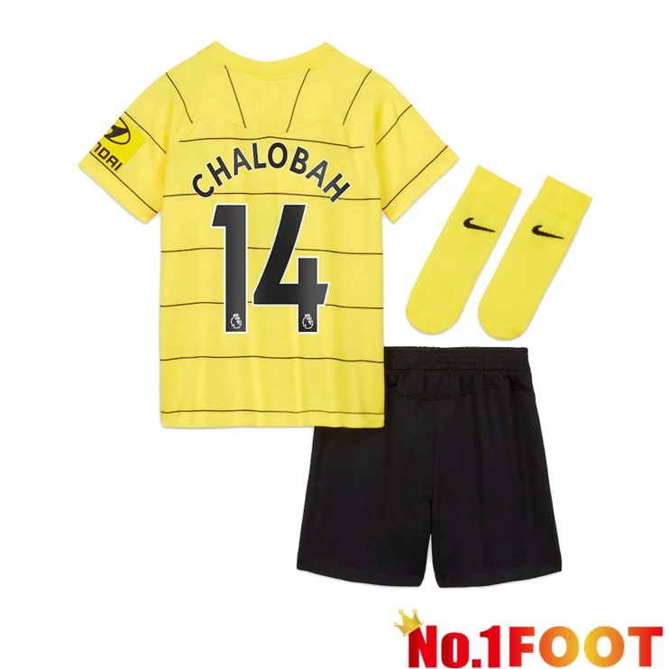 FC Chelsea (Chalobah 14) Kids Away Jersey Yellow 2021/2022