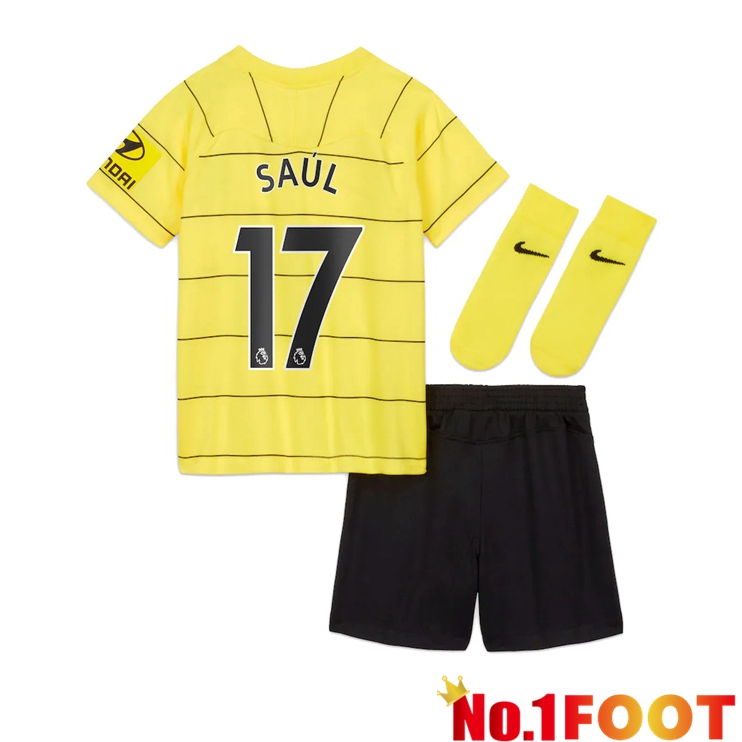 FC Chelsea (SAUL 17) Kids Away Jersey Yellow 2021/2022