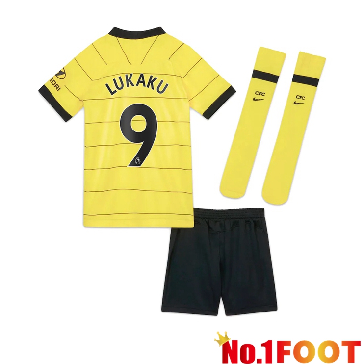 FC Chelsea (LUKAKU 9) Kids Away Jersey Yellow 2021/2022