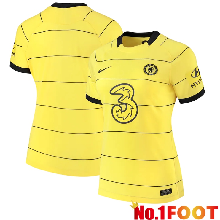 FC Chelsea Womens Away Jersey Yellow 2021/2022