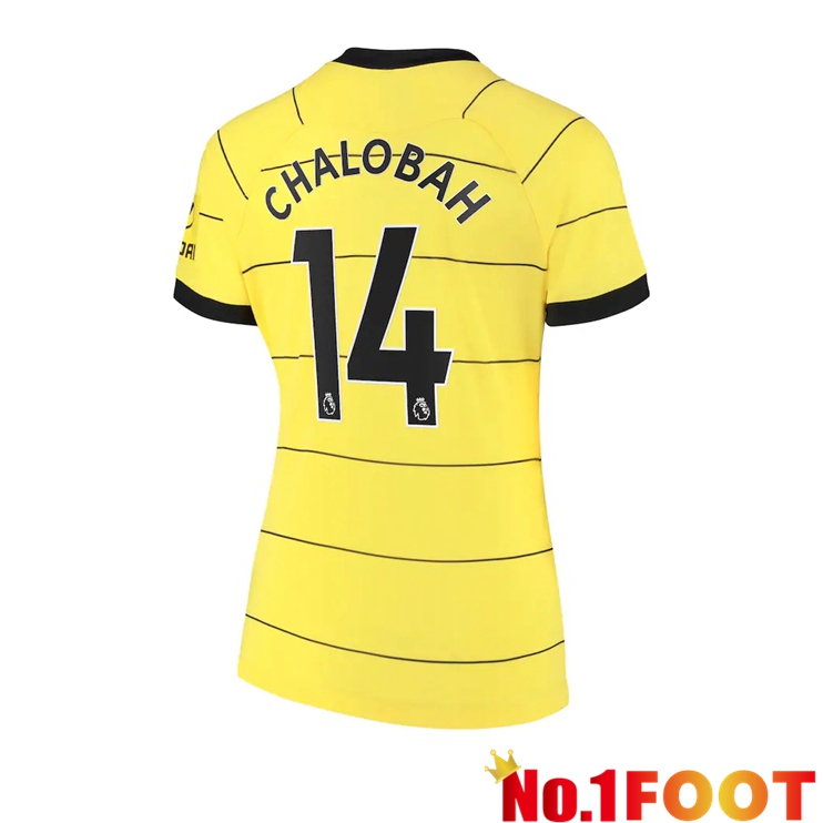 FC Chelsea (Chalobah 14) Womens Away Jersey Yellow 2021/2022