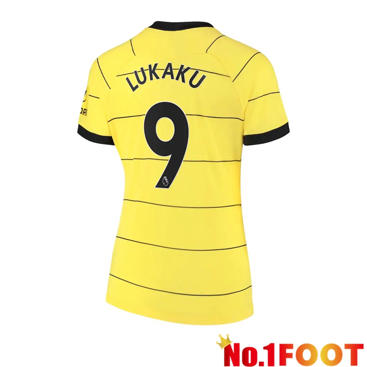 FC Chelsea (LUKAKU 9) Womens Away Jersey Yellow 2021/2022