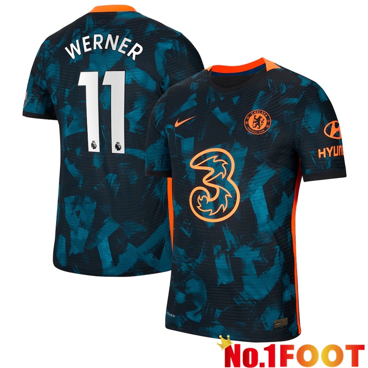 FC Chelsea (WERNER 11) Third Jersey Green/Black 2021/2022