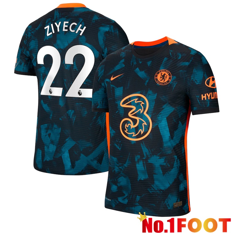 FC Chelsea (ZIYECH 22) Third Jersey Green/Black 2021/2022