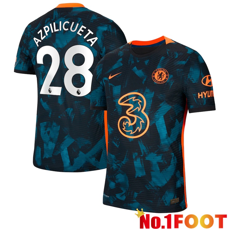 FC Chelsea (AZPILICUETA 28) Third Jersey Green/Black 2021/2022