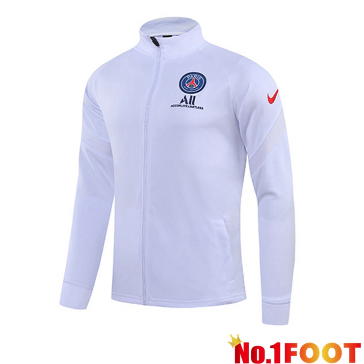 Paris PSG Training Jacket White 2021/2022