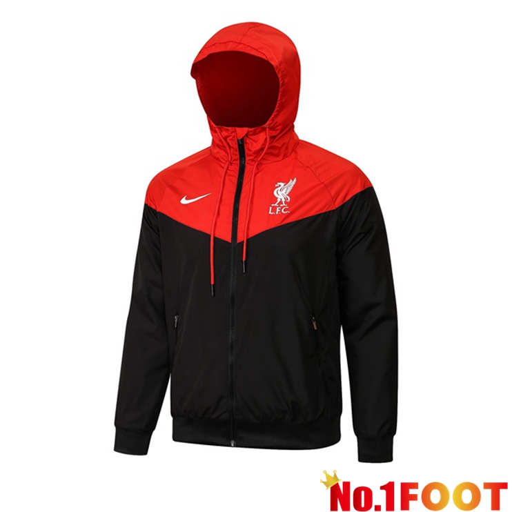 FC Liverpool Training Jacket Windbreaker Red Black 2021/2022