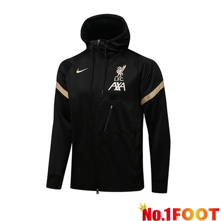 FC Liverpool Training Jacket Hoodie Black 2021/2022