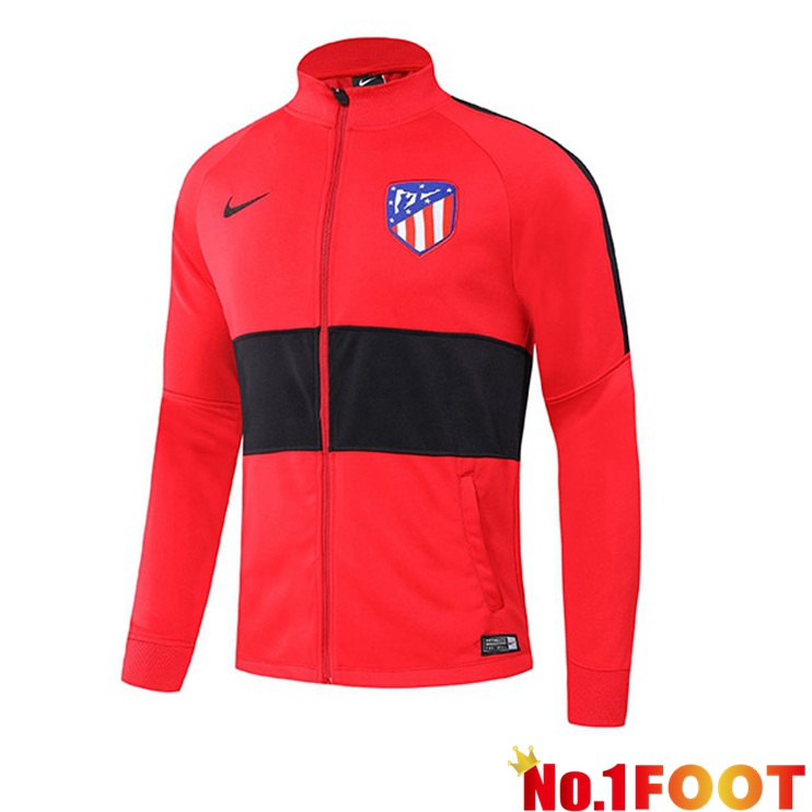 Atletico Madrid Training Jacket Red Black 2021/2022 - Click Image to Close