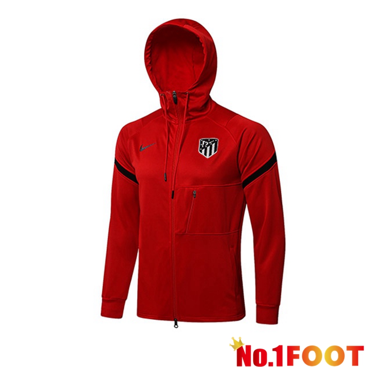 Atletico Madrid Training Jacket Hoodie Red 2021/2022