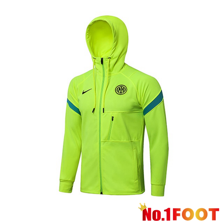 Inter Milan Training Jacket Hoodie Green 2021/2022