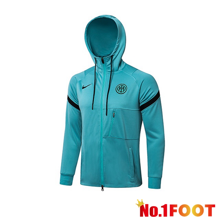 Inter Milan Training Jacket Hoodie Blue 2021/2022