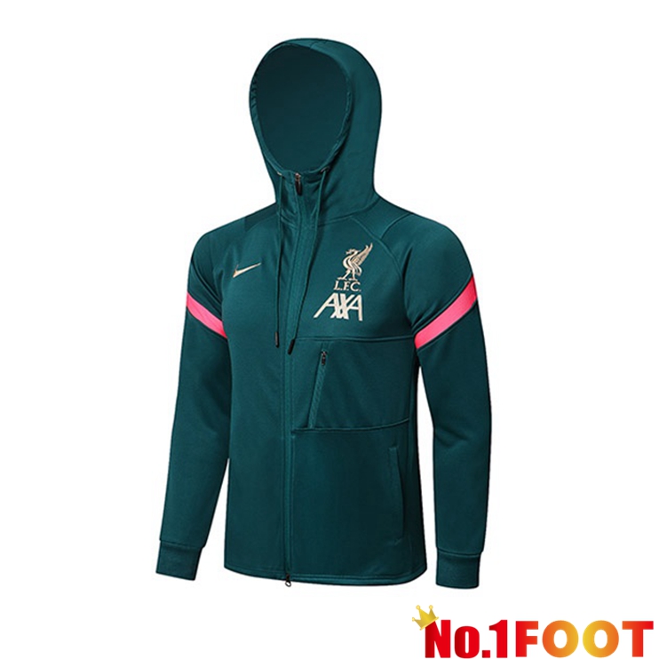 FC Liverpool Training Jacket Hoodie Green 2021/2022