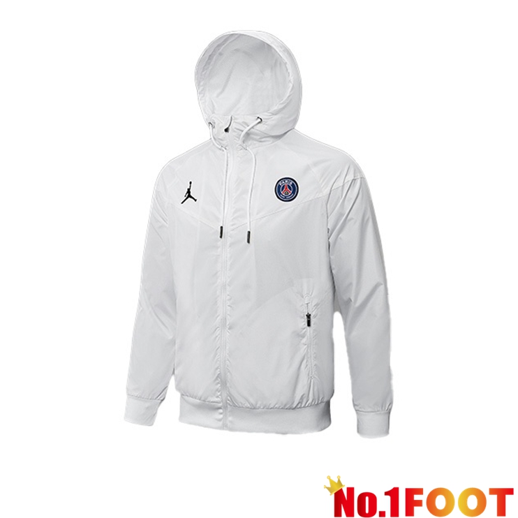 Jordan PSG Training Jacket Hoodie White 2021/2022