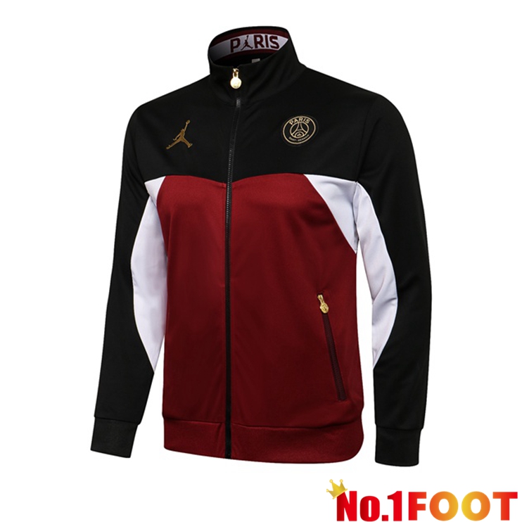 Jordan PSG Training Jacket Black Red 2021/2022