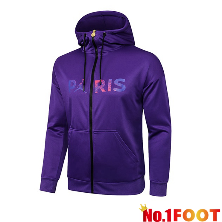 Jordan PSG Training Jacket Hoodie Purple 2021/2022