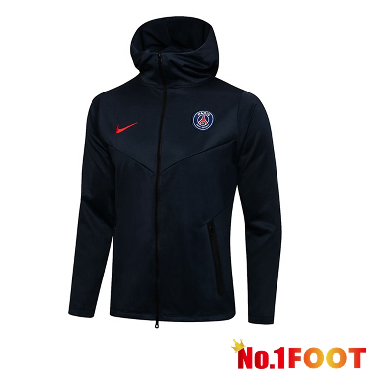 Paris PSG Training Jacket Hoodie Blue Royal 2021/2022