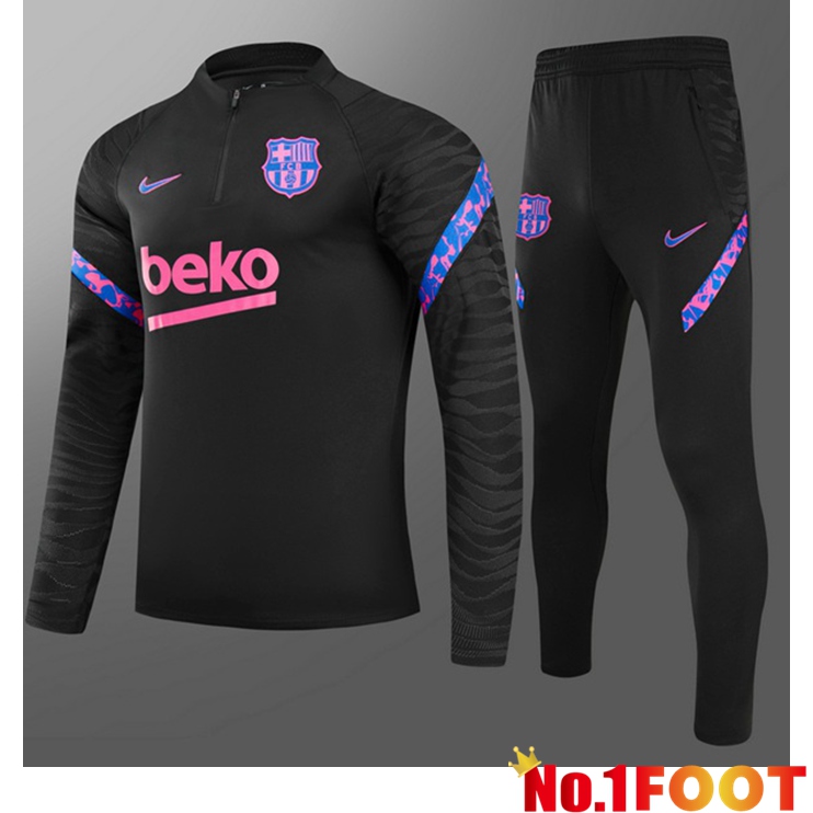 FC Barcelona Kids Training Tracksuit Black 2021/2022