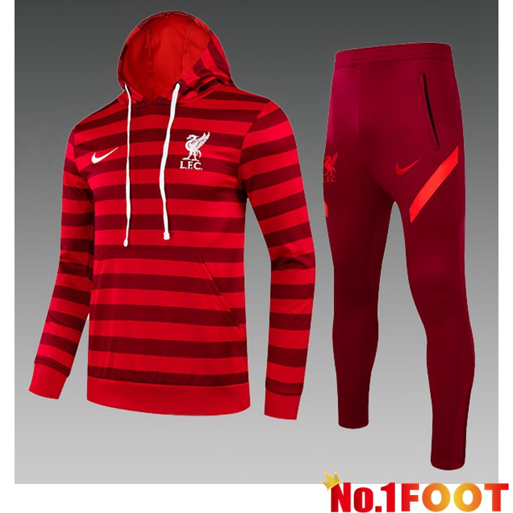 FC Liverpool Kids Training Tracksuit Hoodie Red 2021/2022