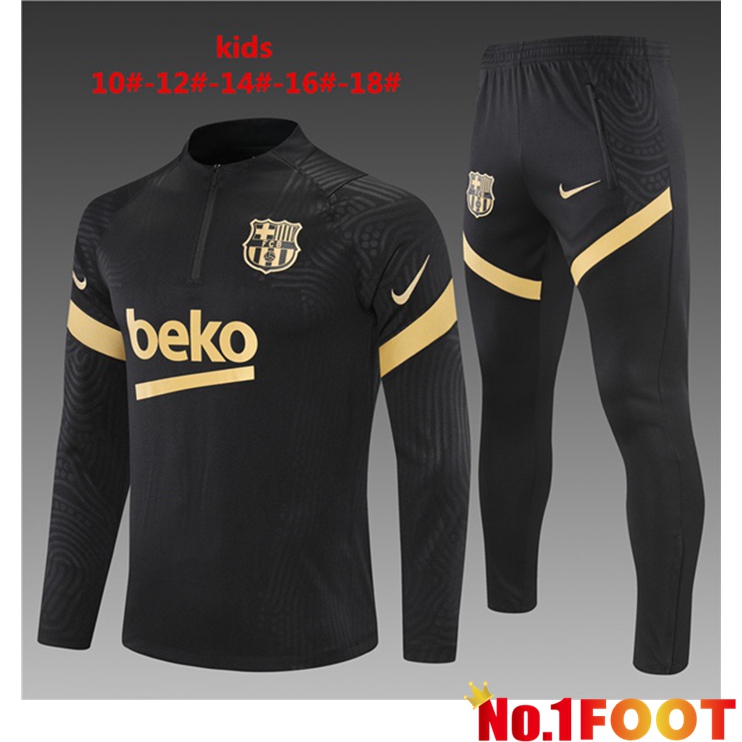 FC Barcelona Kids Training Tracksuit Black 2021/2022