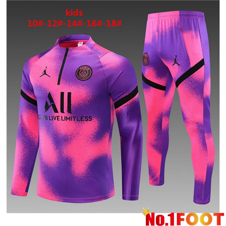 Jordan PSG Kids Training Tracksuit Purple 2021/2022