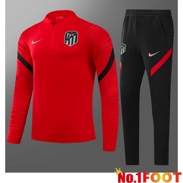 Atletico Madrid Kids Training Tracksuit Red 2021/2022