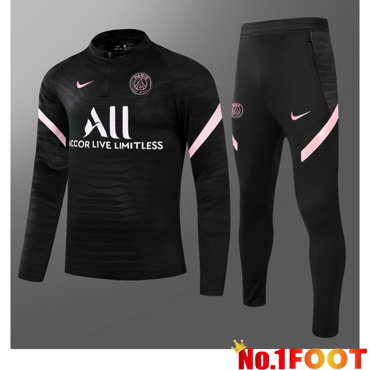 Paris PSG Kids Training Tracksuit Black 2021/2022