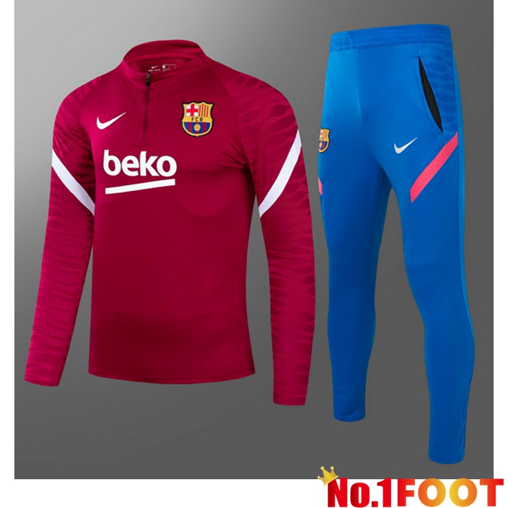 FC Barcelona Kids Training Tracksuit Red 2021/2022