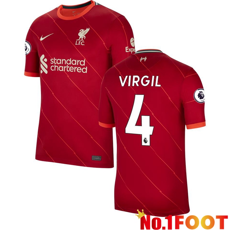 FC Liverpool (VIRGIL 4) Home Jersey Red 2021/2022