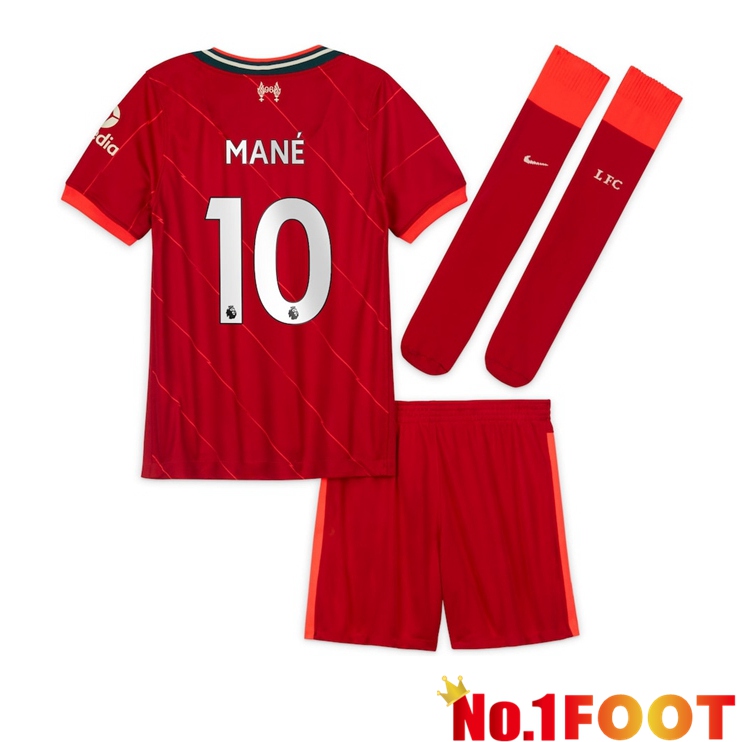 FC Liverpool (MANE 10) Kids Home Jersey Red 2021/2022