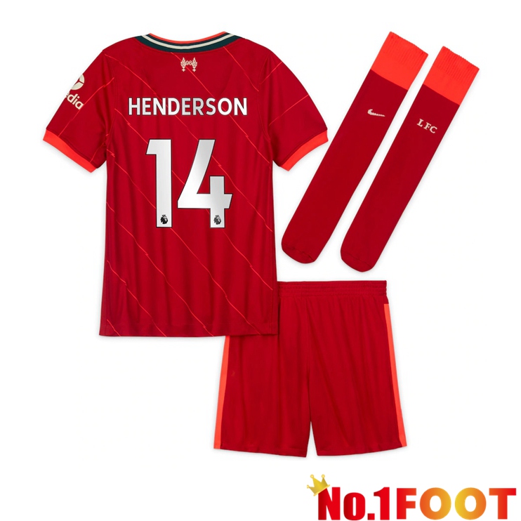 FC Liverpool (HENDERSON 14) Kids Home Jersey Red 2021/2022