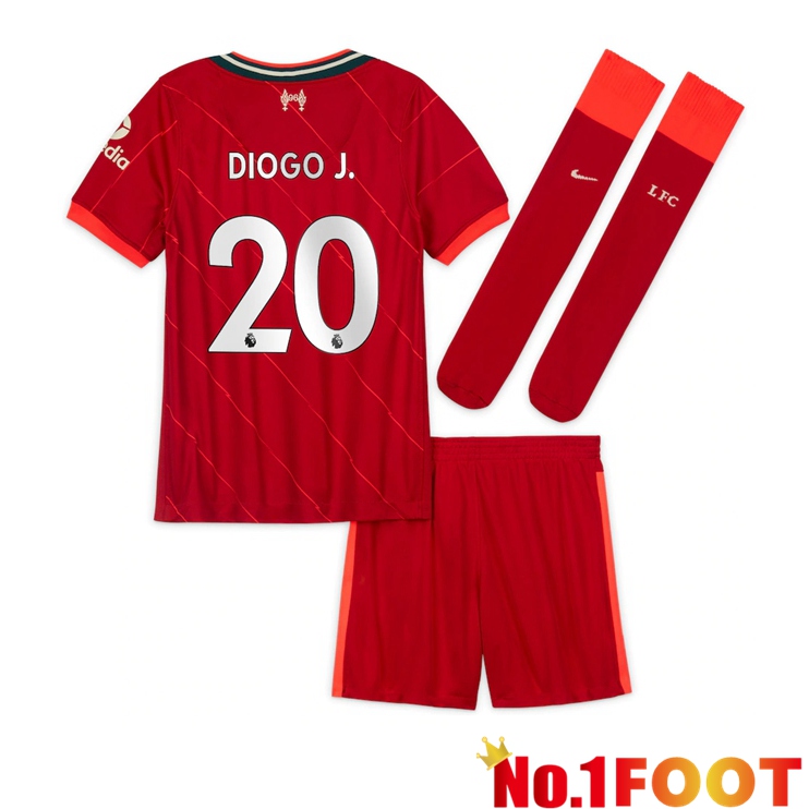 FC Liverpool (DIOGO J. 20) Kids Home Jersey Red 2021/2022