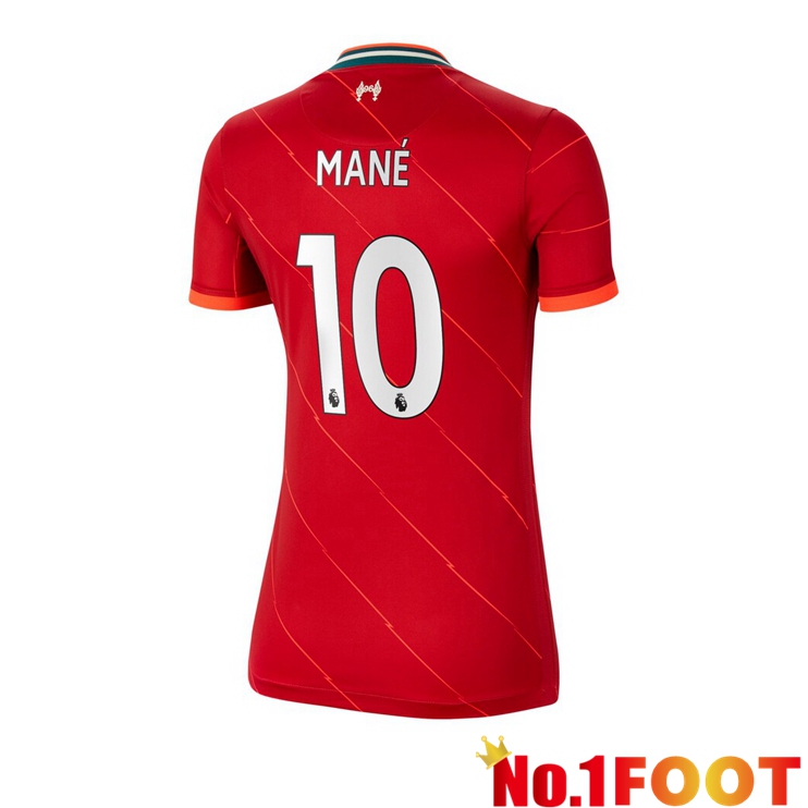 FC Liverpool (MANE 10) Womens Home Jersey Red 2021/2022