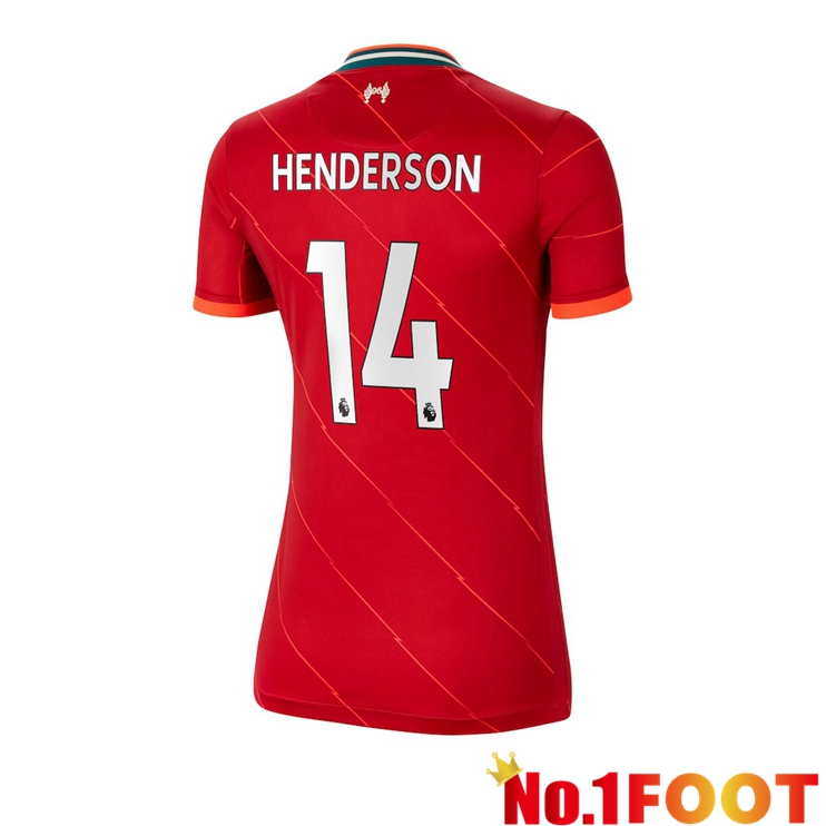 FC Liverpool (HENDERSON 14) Womens Home Jersey Red 2021/2022