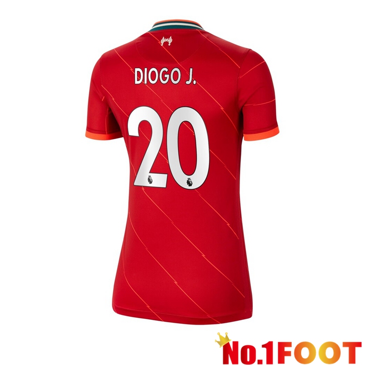 FC Liverpool (DIOGO J. 20) Womens Home Jersey Red 2021/2022