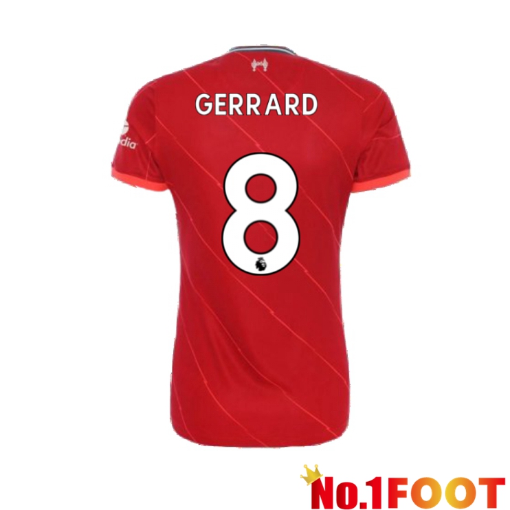 FC Liverpool (GERRARD 8) Womens Home Jersey Red 2021/2022