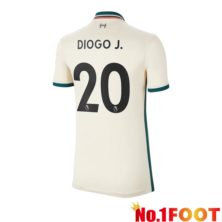 FC Liverpool (DIOGO J. 20) Womens Away Jersey Bronzer 2021/2022