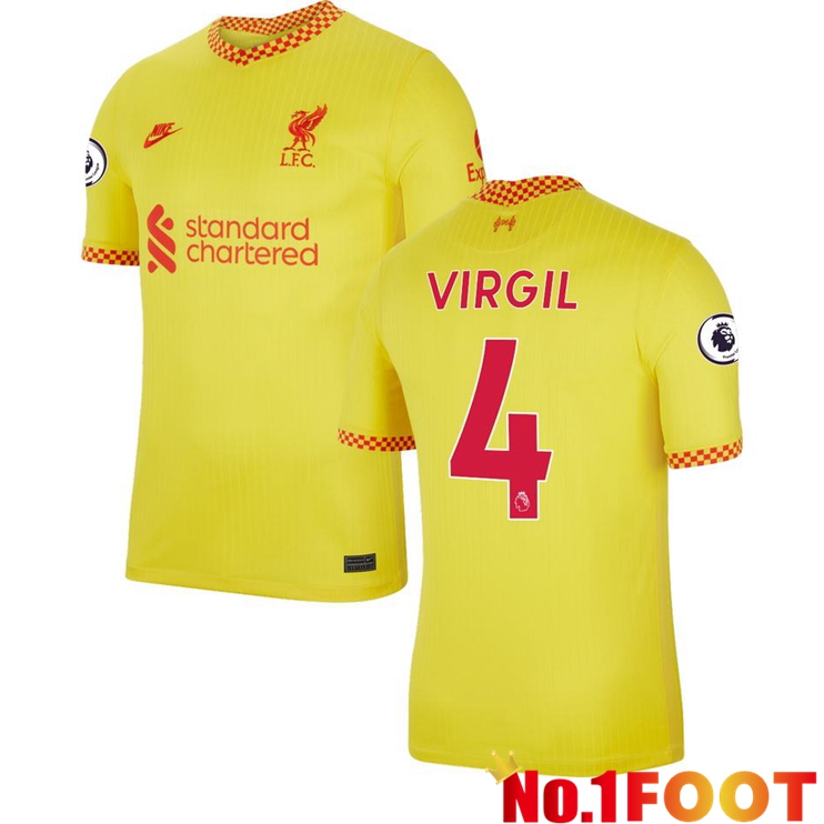 FC Liverpool (VIRGIL 4) Third Jersey Yellow 2021/2022