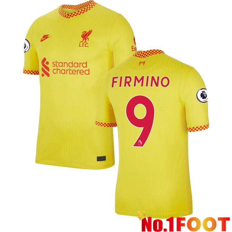 FC Liverpool (FIRMINO 9) Third Jersey Yellow 2021/2022