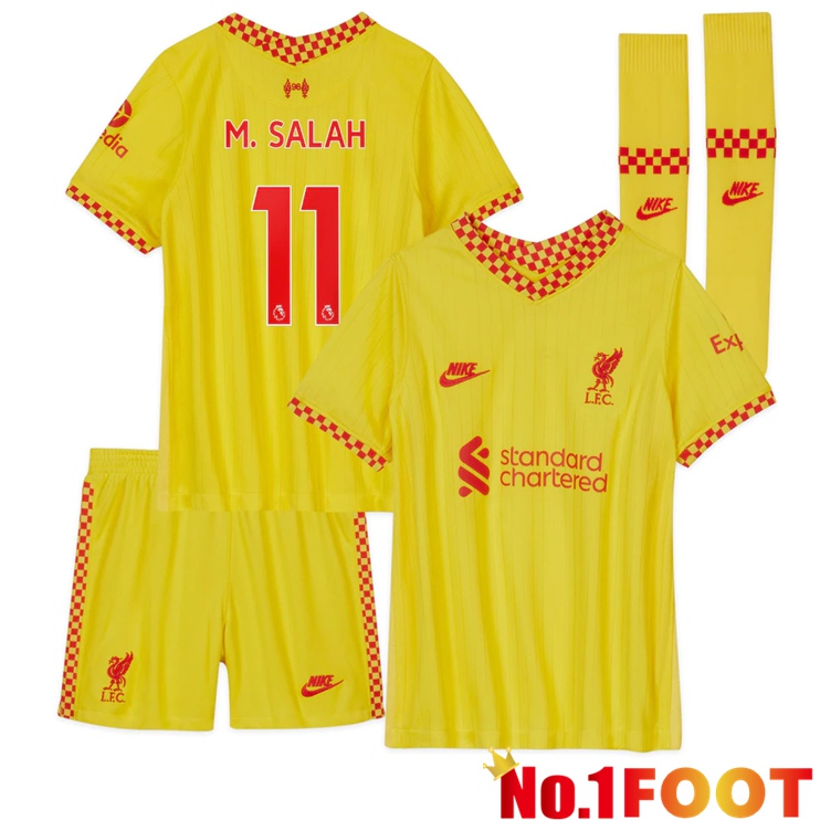 FC Liverpool (M.SALAH 11) Kids Third Jersey Yellow 2021/2022