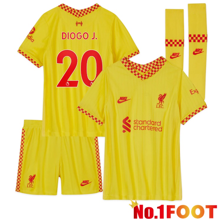 FC Liverpool (DIOGO J. 20) Kids Third Jersey Yellow 2021/2022