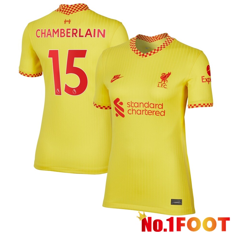 FC Liverpool (Chamberlain 15) Womens Third Jersey Yellow 2021/2022