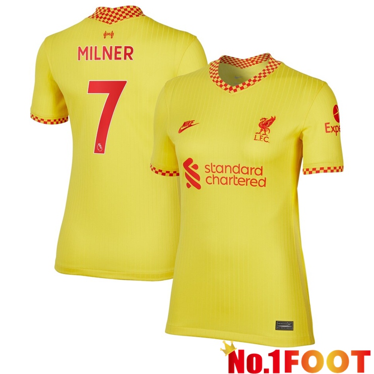 FC Liverpool (MILNER 7) Womens Third Jersey Yellow 2021/2022