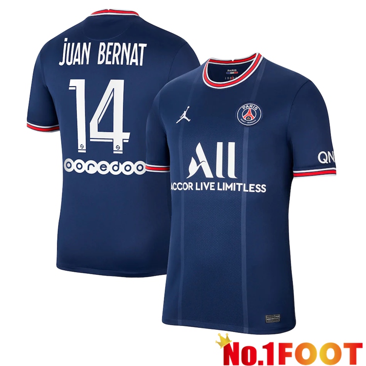 Paris Saint Germain (Juan Bernat 14) Home Jersey Blue 2021/2022