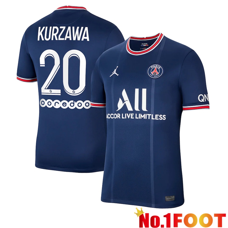 Paris Saint Germain (Kurzawa 20) Home Jersey Blue 2021/2022