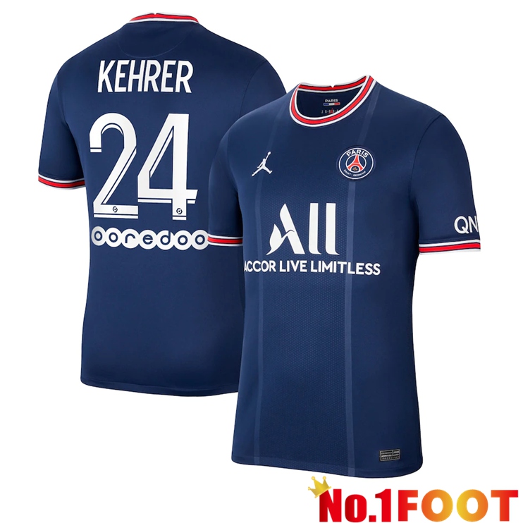 Paris Saint Germain (Kehrer 24) Home Jersey Blue 2021/2022